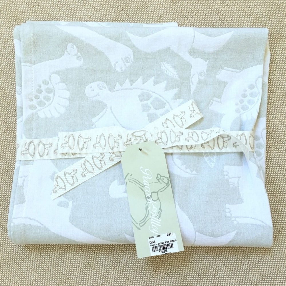 PEACOCK ALLEY $125 LUXURY JACQUARD BABY BLANKET